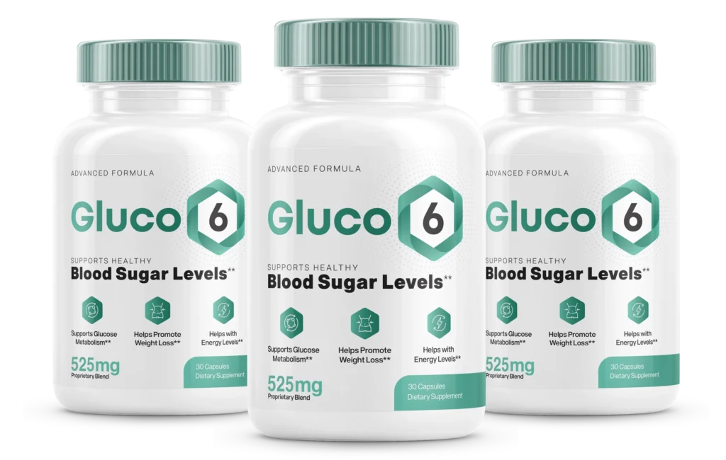 3 bottles - Gluco6 - makes blood sugar control possible by harnessing the